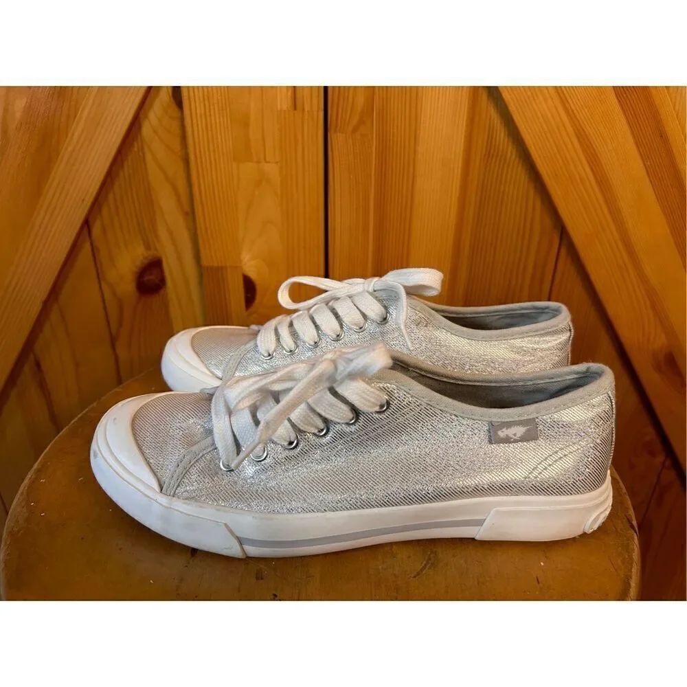 Rocket Dog Jumpin Cotton Sneaker Silver Size 7